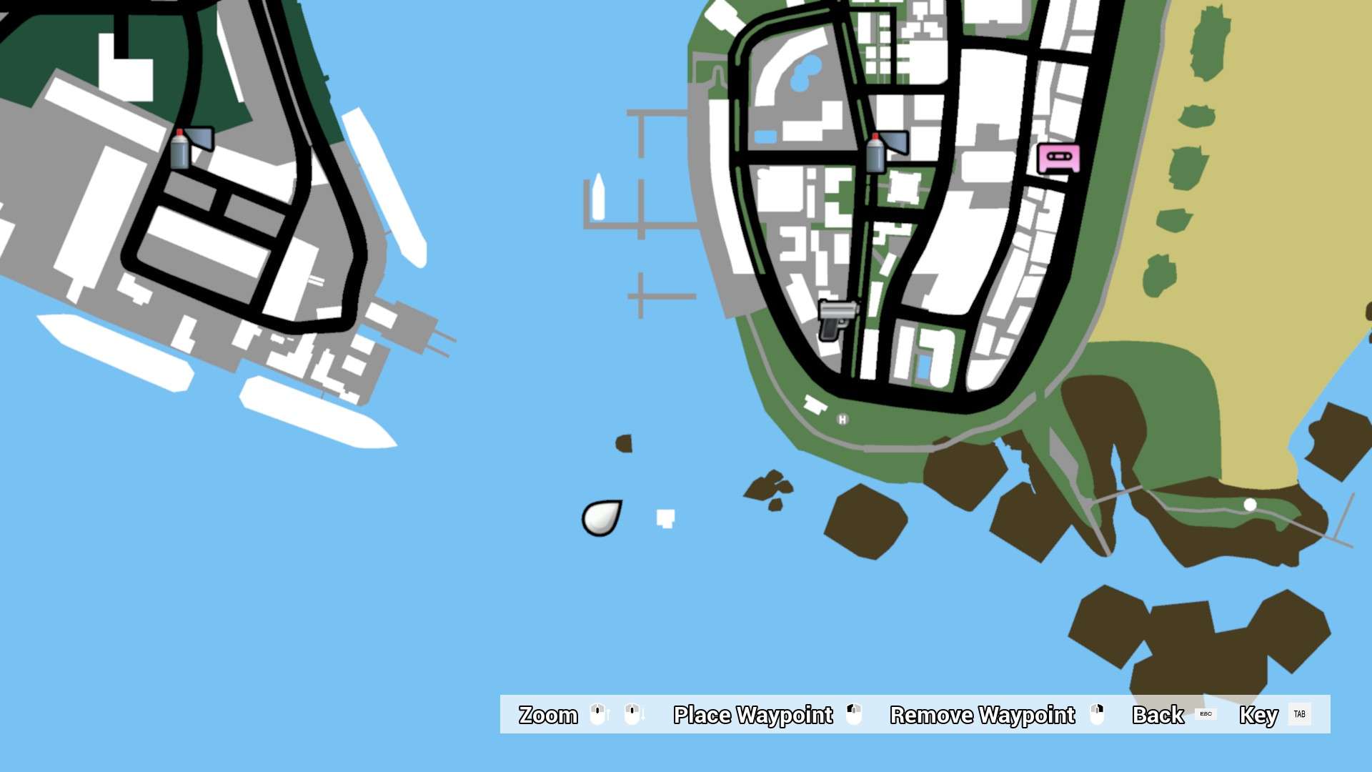 Gta Vice City Map Of Hidden Packages
