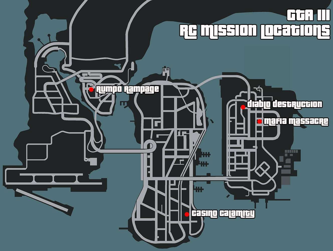 GTA 3 100 All Hidden Package, Stunt, RC & Rampage Missions and Body Armor Locations (The