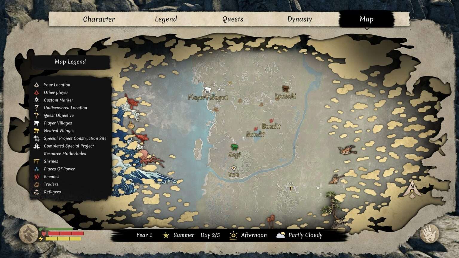 Sengoku Dynasty Major Iron Mine Locations