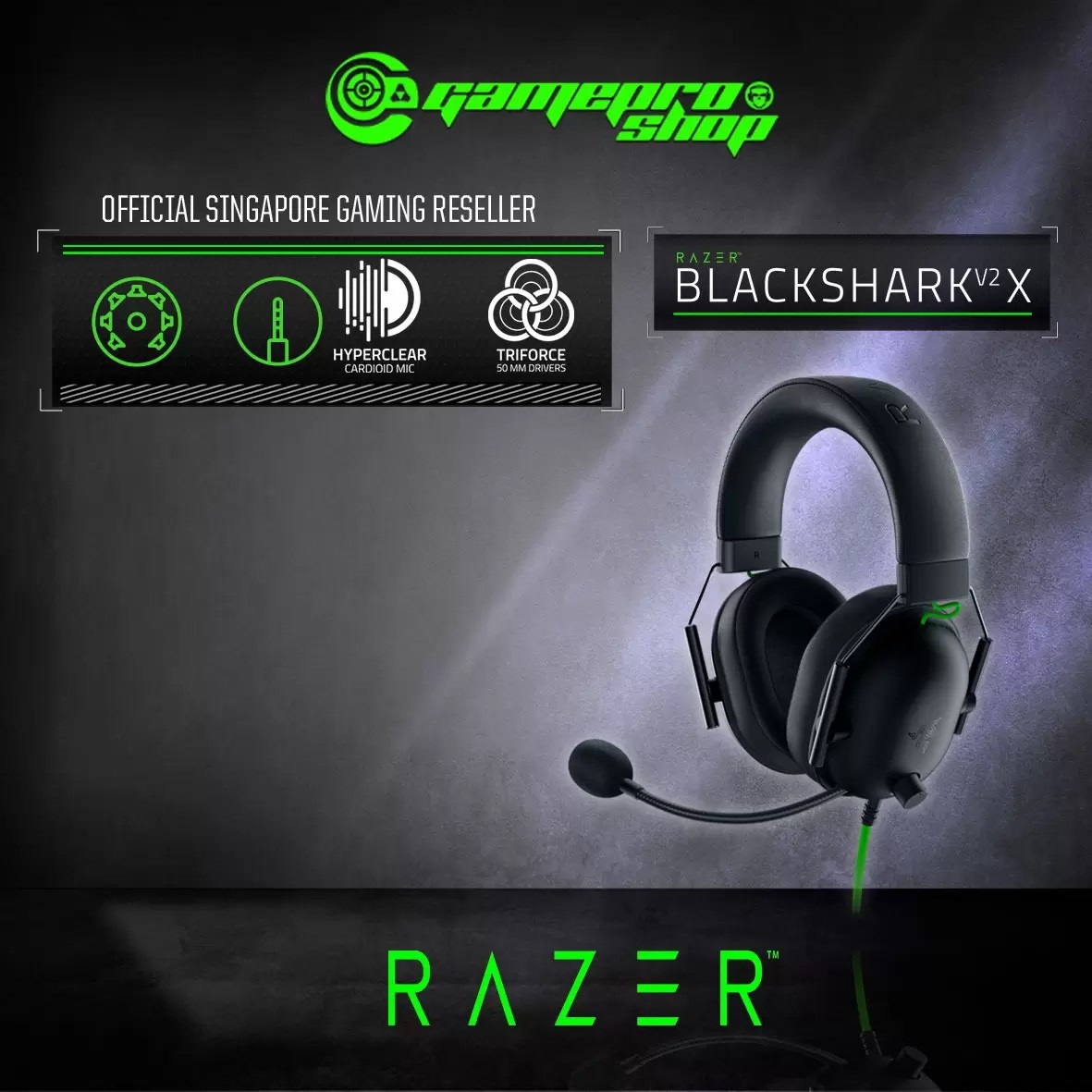 Razer BlackShark V2 X Wired Gaming Headset RZ04