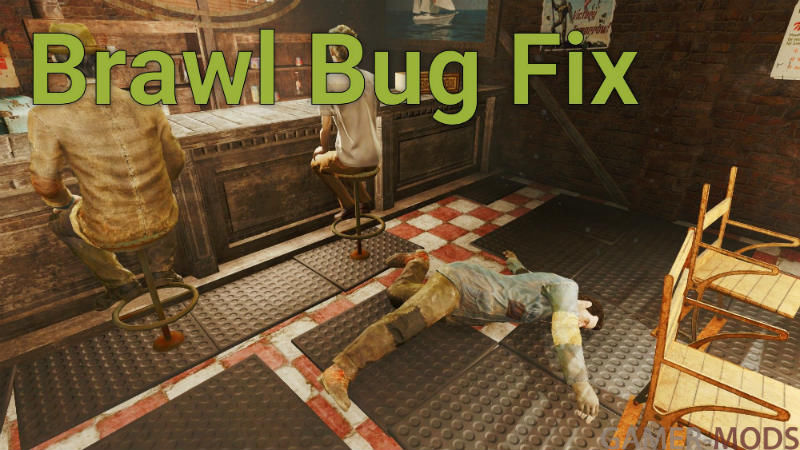 Brawl Bug Fix Фикс драк с NPC Фиксы Fallout 4 моды для Скайрим