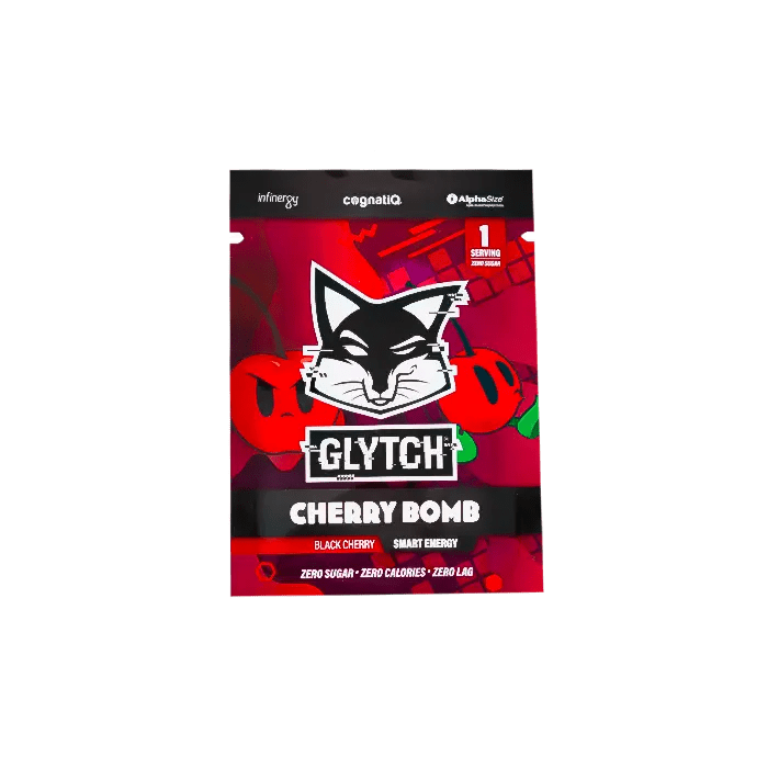 Glytch Energy Sample Cherry Bomb Get it at Gamerbulk