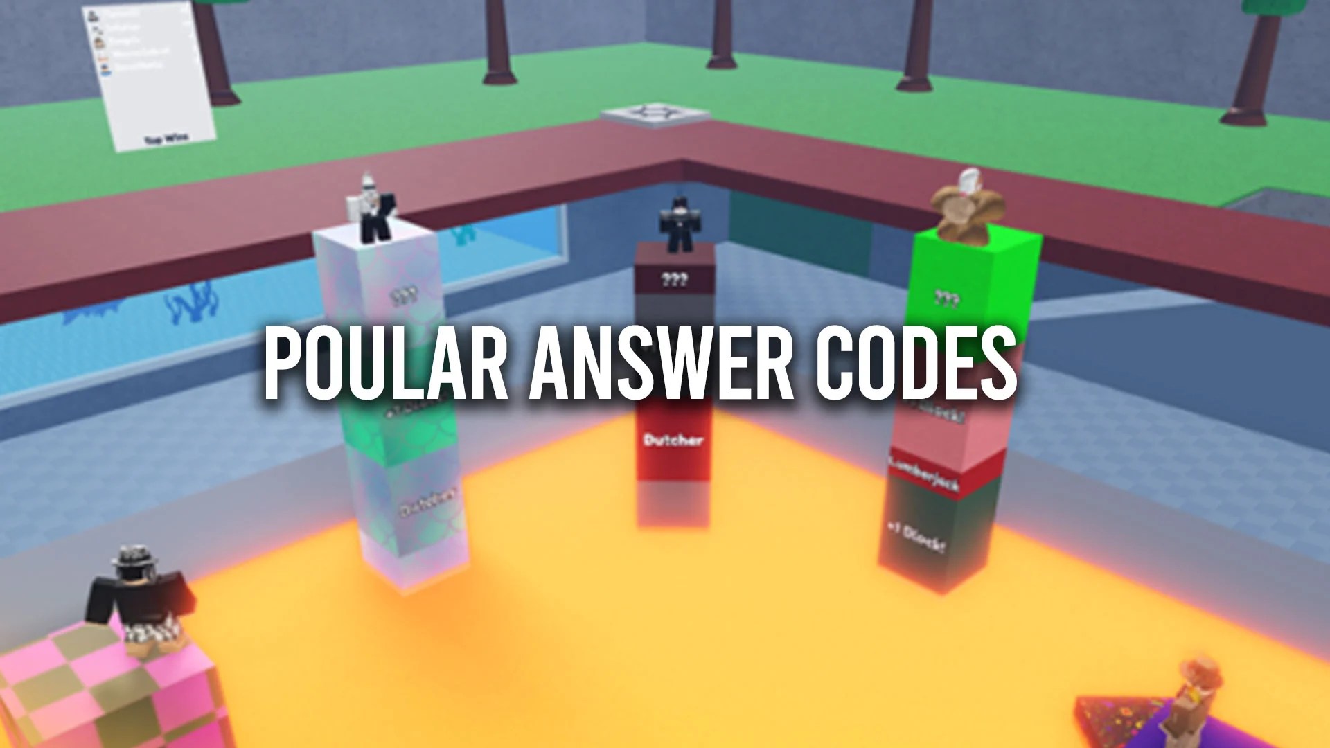 Roblox Popular Answer Codes (April 2024) Gamer Digest