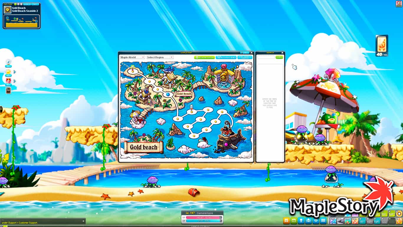 Maplestory How To Get To Gold Beach Gamer Empire