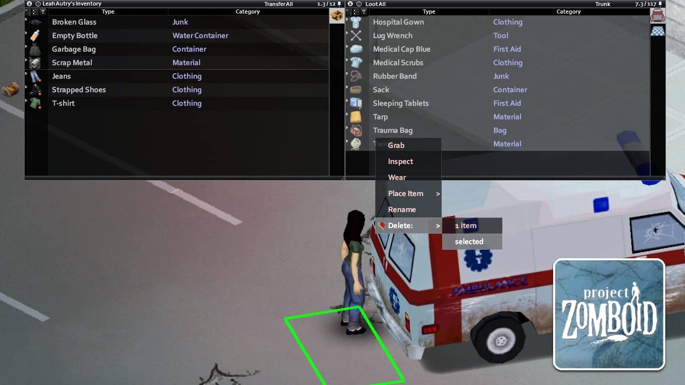 Project Zomboid How to Delete Items Gamer Empire