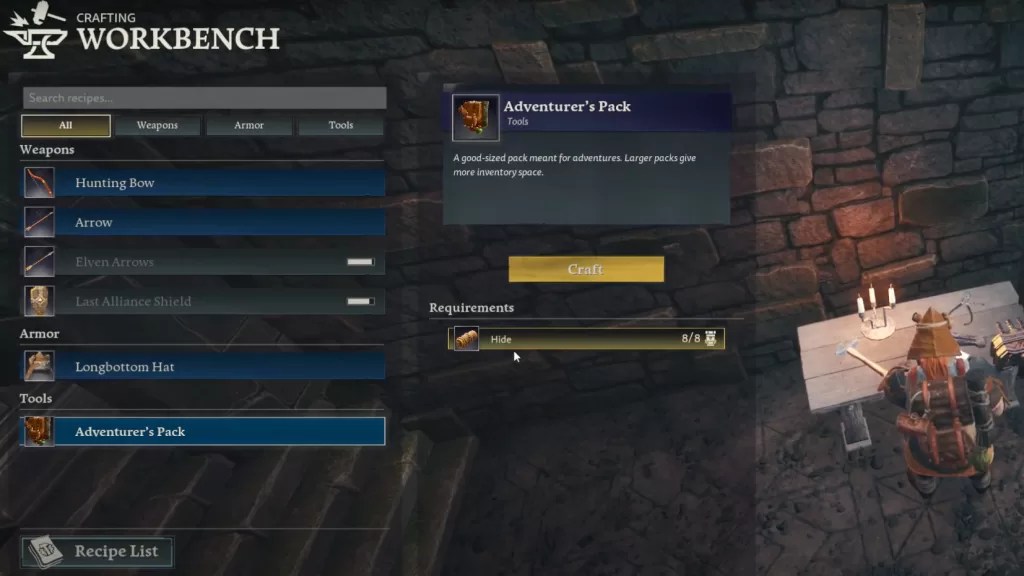 Return To Moria How to Upgrade Backpack GamerHour