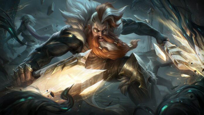 Sentinel Riven, Irelia, Diana, and Olaf Skin Splash Art, Release Date