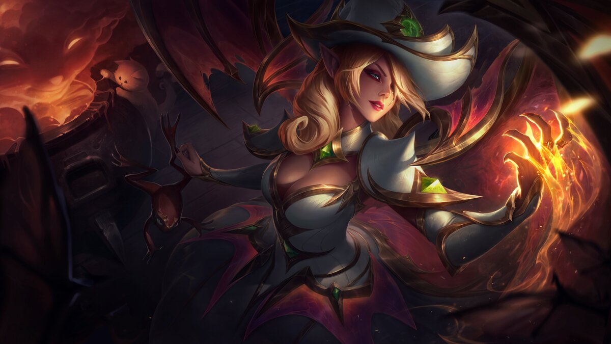 Bewitching 2021 Fiora, Nami, Poppy, Syndra, Yuumi, and Prestige