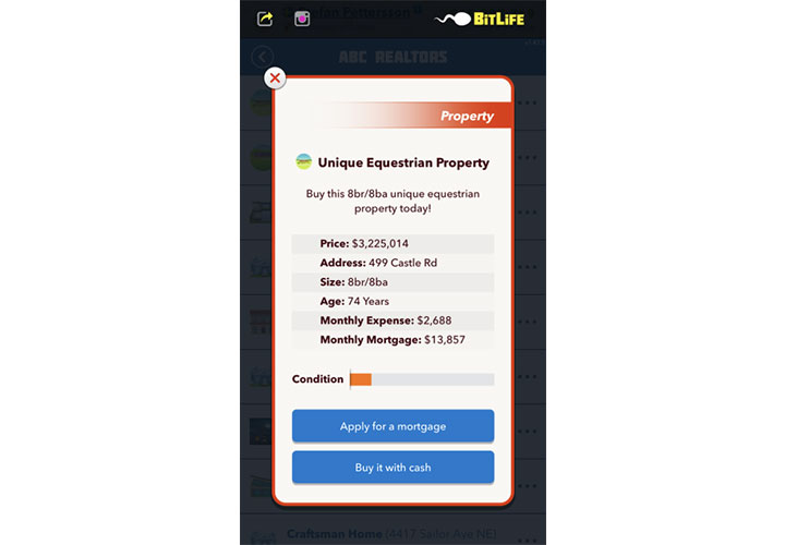 How to buy an Equestrian Property in BitLife Gamer Journalist