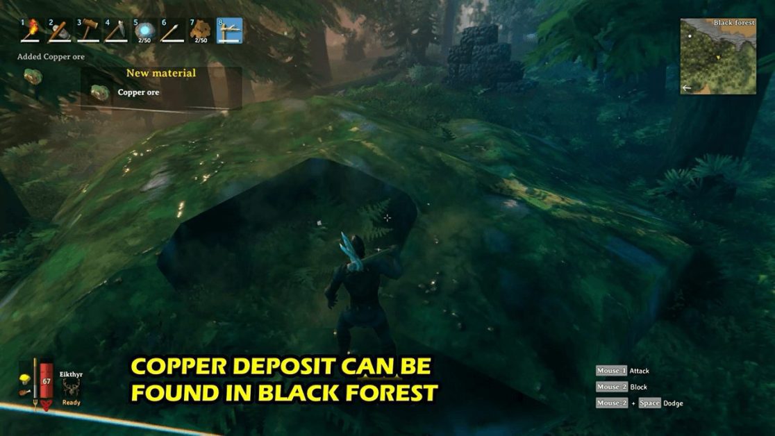 Valheim How to Get Pickaxe to Mine Copper and Tin GAMERPILLAR