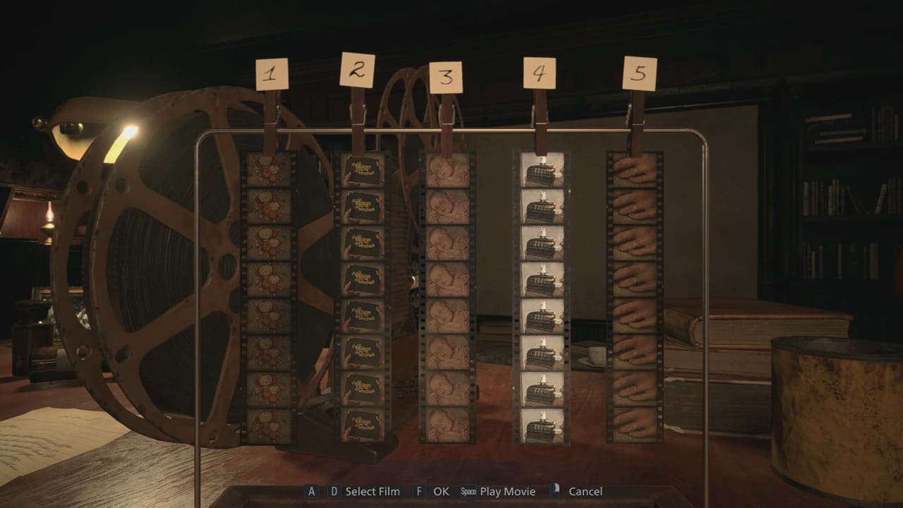 Film Projector Puzzle House Beneviento Resident Evil 8