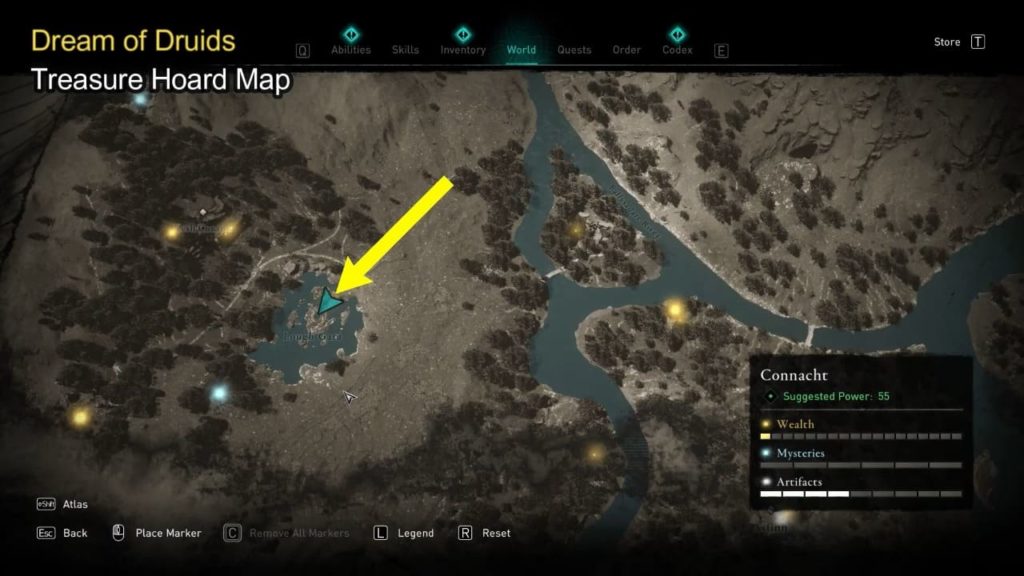 All Treasure Hoard Map Location & Solution in Connacht AC Valhalla