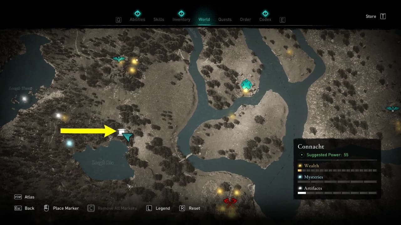 Assassin's Creed Valhalla Treasure Hoard Map Locations 393
