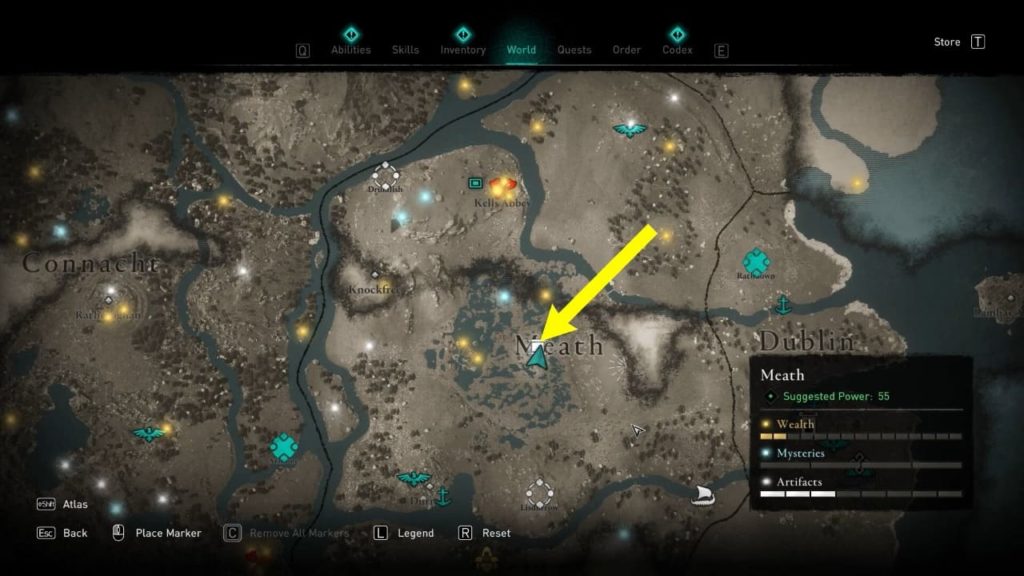 All Treasure Hoard Map in Meath Assassin’s Creed Valhalla GAMERPILLAR