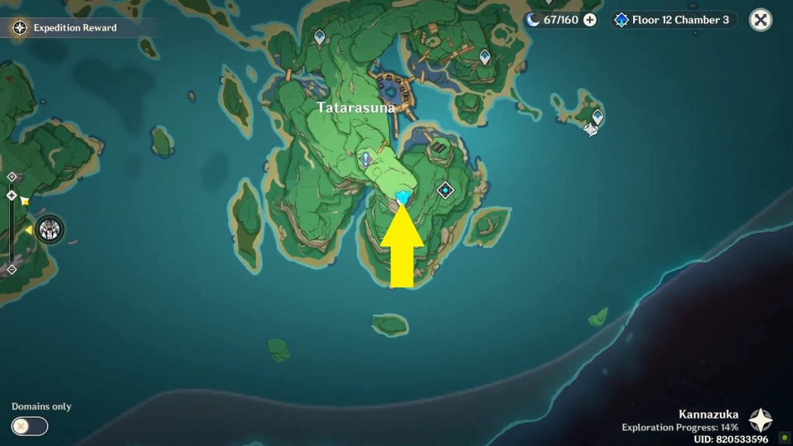 Tatarasuna Luxurious Chest at Mountain edge Kannazuka Genshin