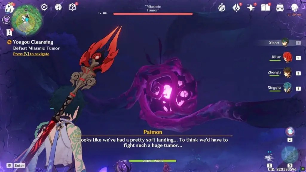 Yougou Cleansing How to Defeat the Miasmic Tumor Genshin Impact 2.0 (World Quest Guide)