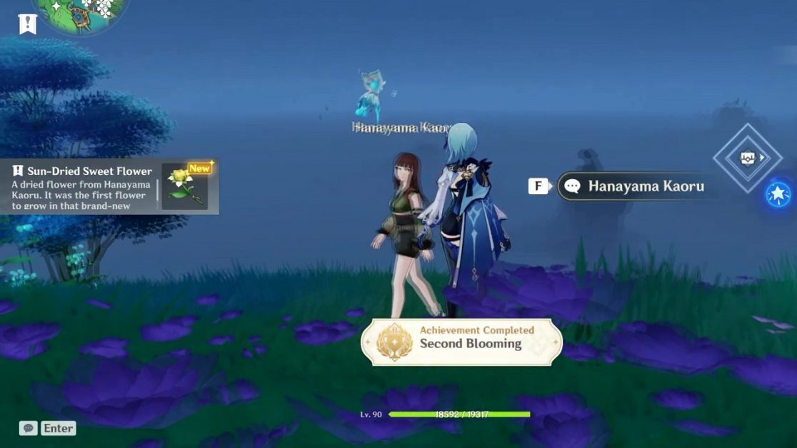 Second Blooming Hidden Achievement Inazuma Genshin Impact 2.0