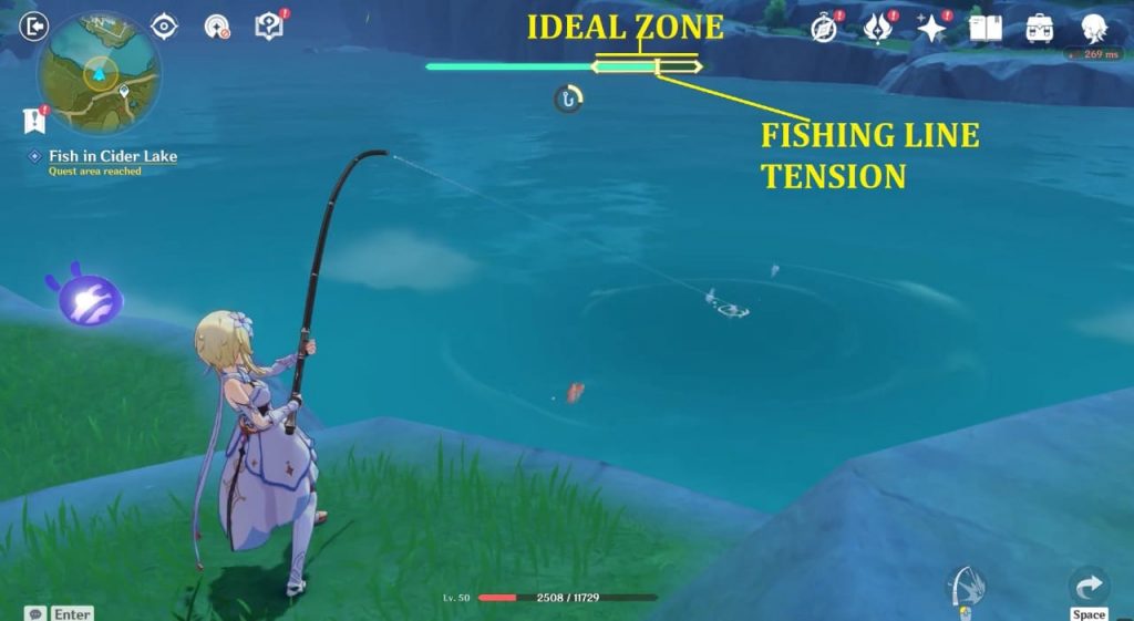 Fishing line stabilizer genshin