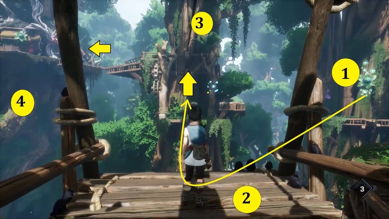 How to reach and restore the God Tree Shrine in Kena Bridge of Spirits