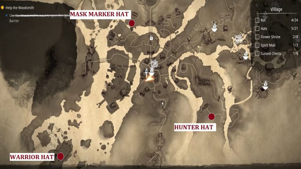Village All Hat Locations Kena Bridge of Spirits Collectibles Guide