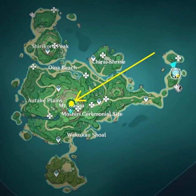 Shitoki Ghost Treasure Map Conches Locations & Puzzle Tsurumi Island Hidden Quest Genshin