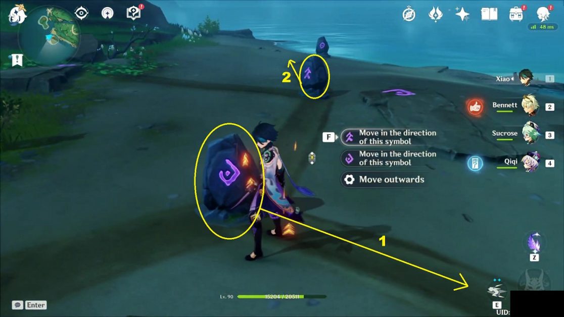 Tsurumi Island All Sliding Stone Puzzles Ishine Scripts Genshin