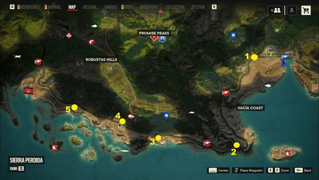 Tricks of the Trade Admiral Benitez billboards locations Far Cry 6