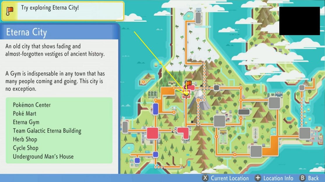Eterna City Gym Trainers & Leader Location Puzzle Pokemon Brilliant