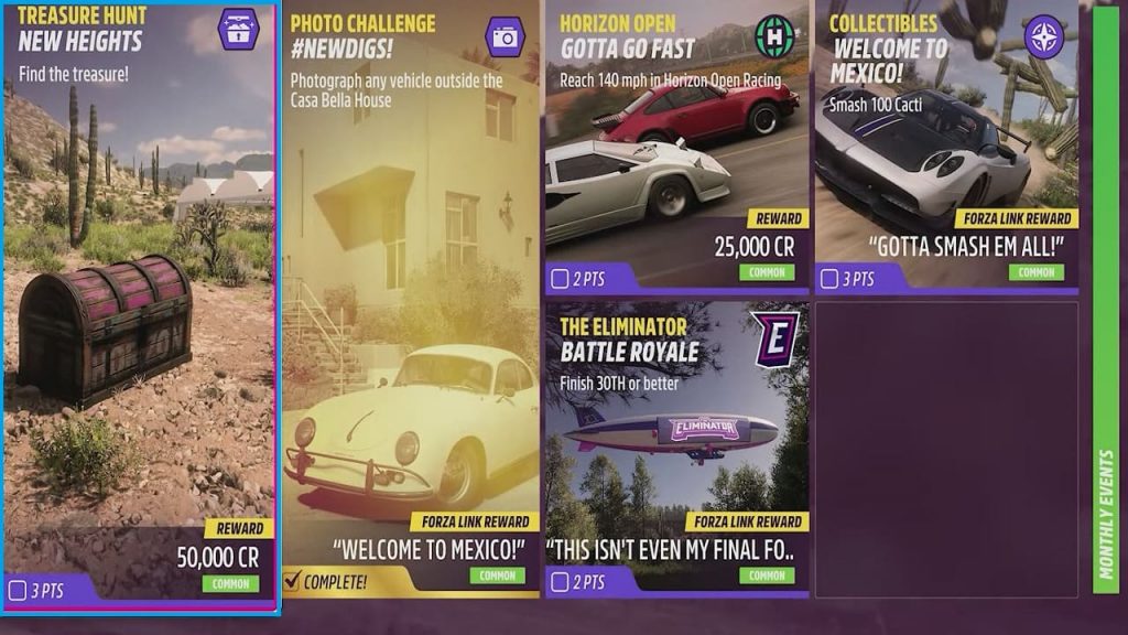 Forza Horizon 5 New Heights Treasure Hunt & Find Treasure Chest