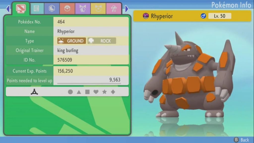 What level does rhyhorn evolve in pokemon pearl