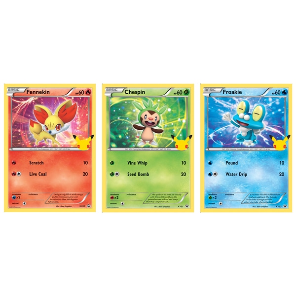 Pokemon TCG 25th Anniversary Kalos Starters Gamers World limited