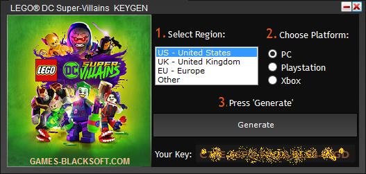 Keygen LEGO DC SuperVillains Serial Number — Key (Crack) Keygen Crack Software