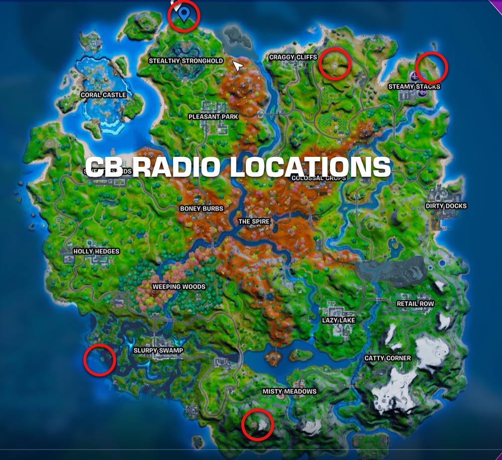Fortnite Use CB Radio All Locations Guide GAG
