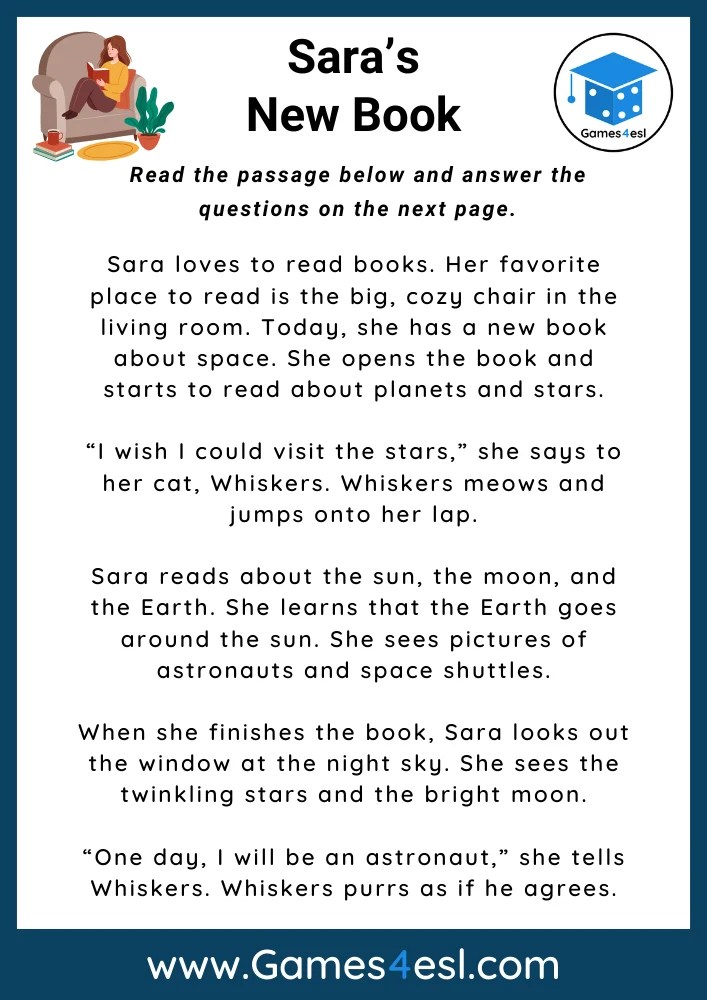 2nd Grade Reading Comprehension Worksheets | Games4esl