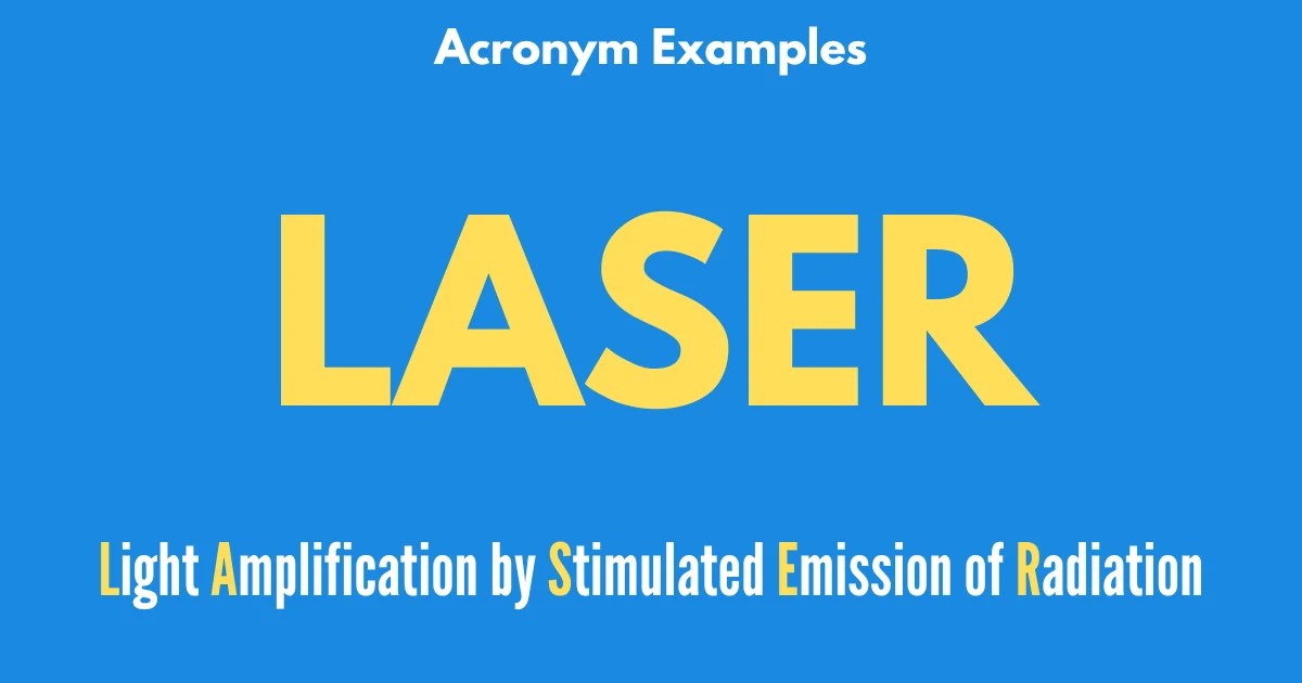 Understanding Acronyms 50 Common Examples Found In Everyday English Games4esl