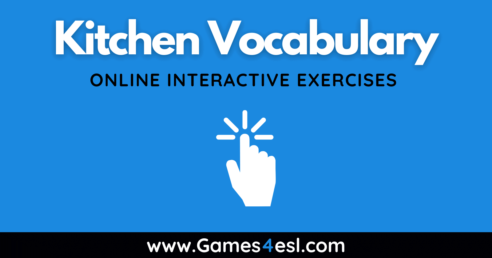 Kitchen Vocabulary Exercises Games4esl