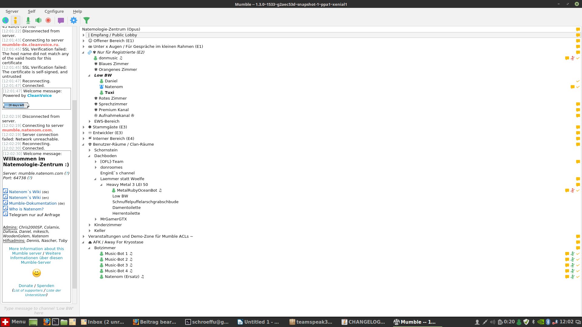 MumbleVoipDesign13ThemesFeature Games4Linux