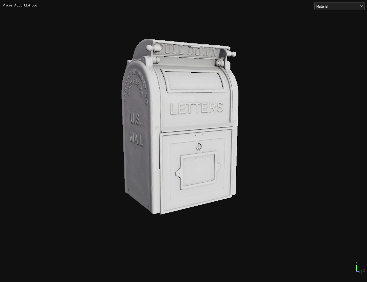 1950s USA Old Mailbox Games Artist