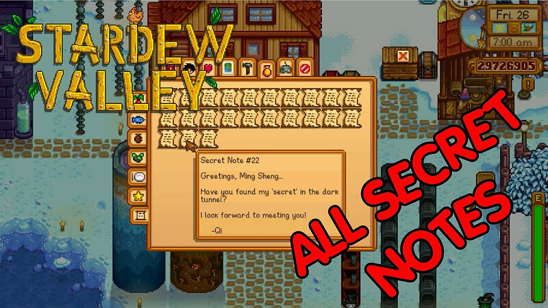 Stardew Valley Secrets List of The Most Interesting