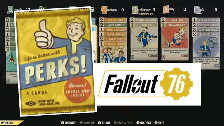 Fallout 76 Perk Cards New Added