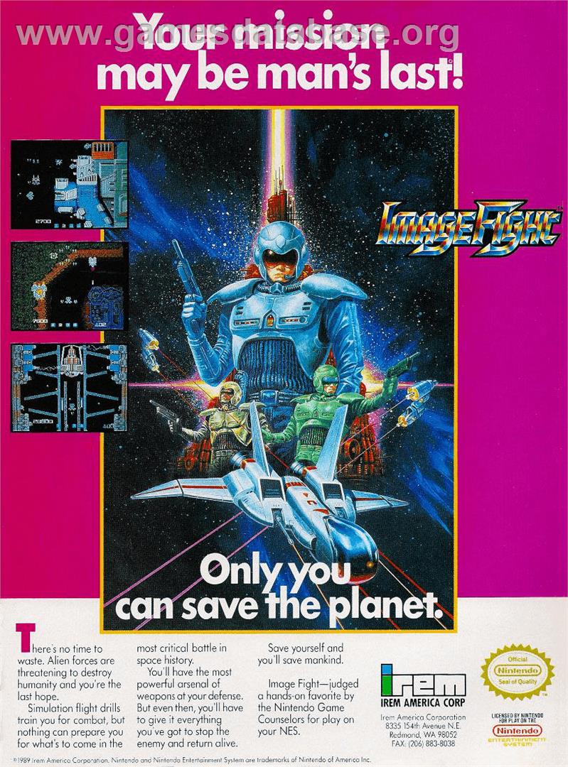 Image Fight NEC PC Engine Games Database