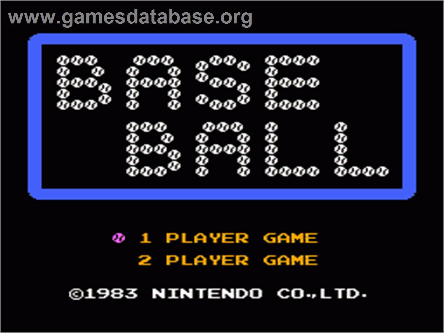 Baseball Nintendo NES Games Database