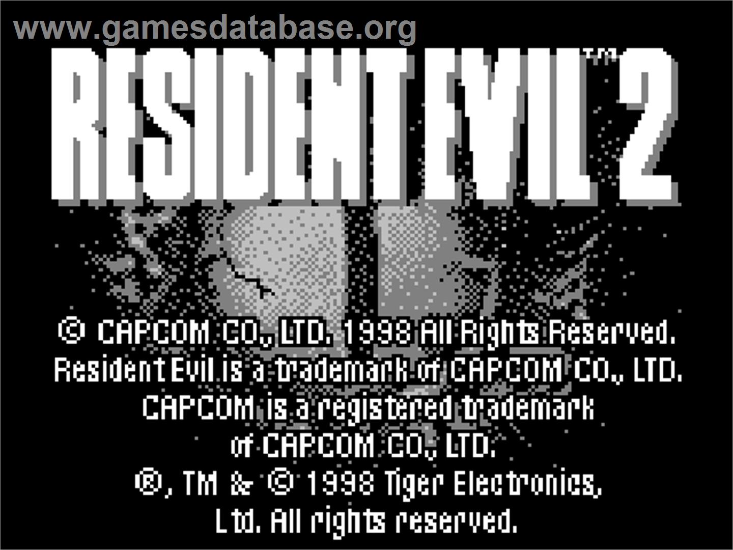 Resident Evil 2 Tiger Games Database