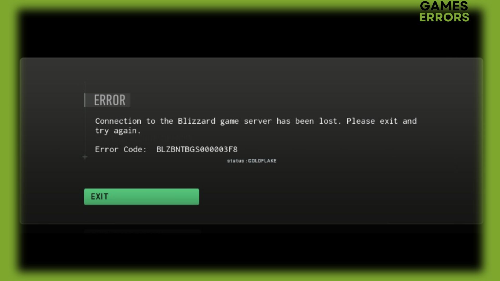 Error BLZBNTBGS000003F8 What is & How To Fix