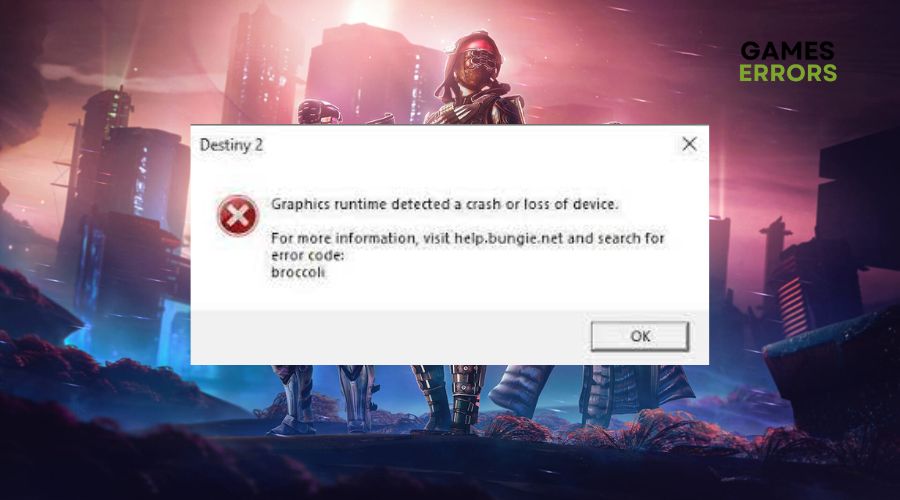 Destiny 2 Graphics Runtime Error Broccoli How to Fix it Easily
