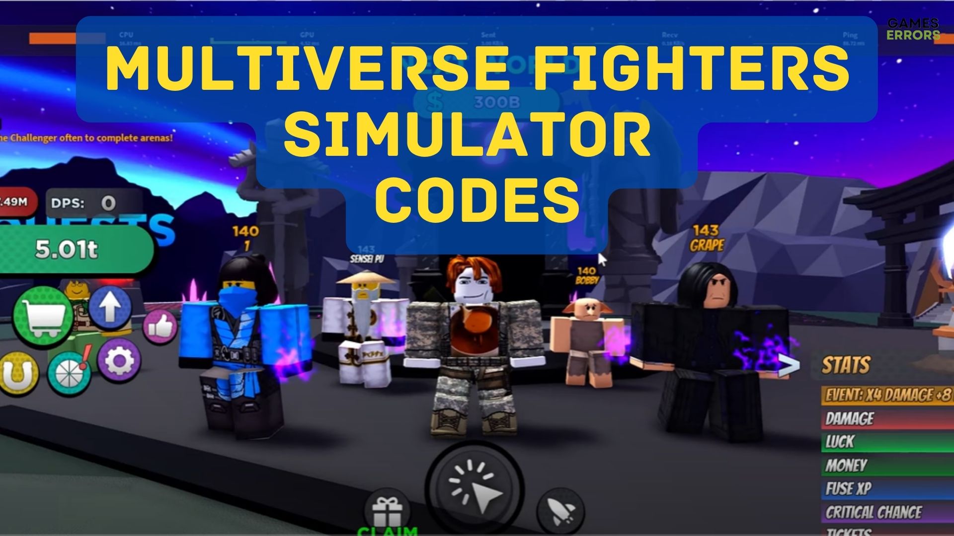 Multiverse Fighters Simulator Codes Free Boosts & Rewards