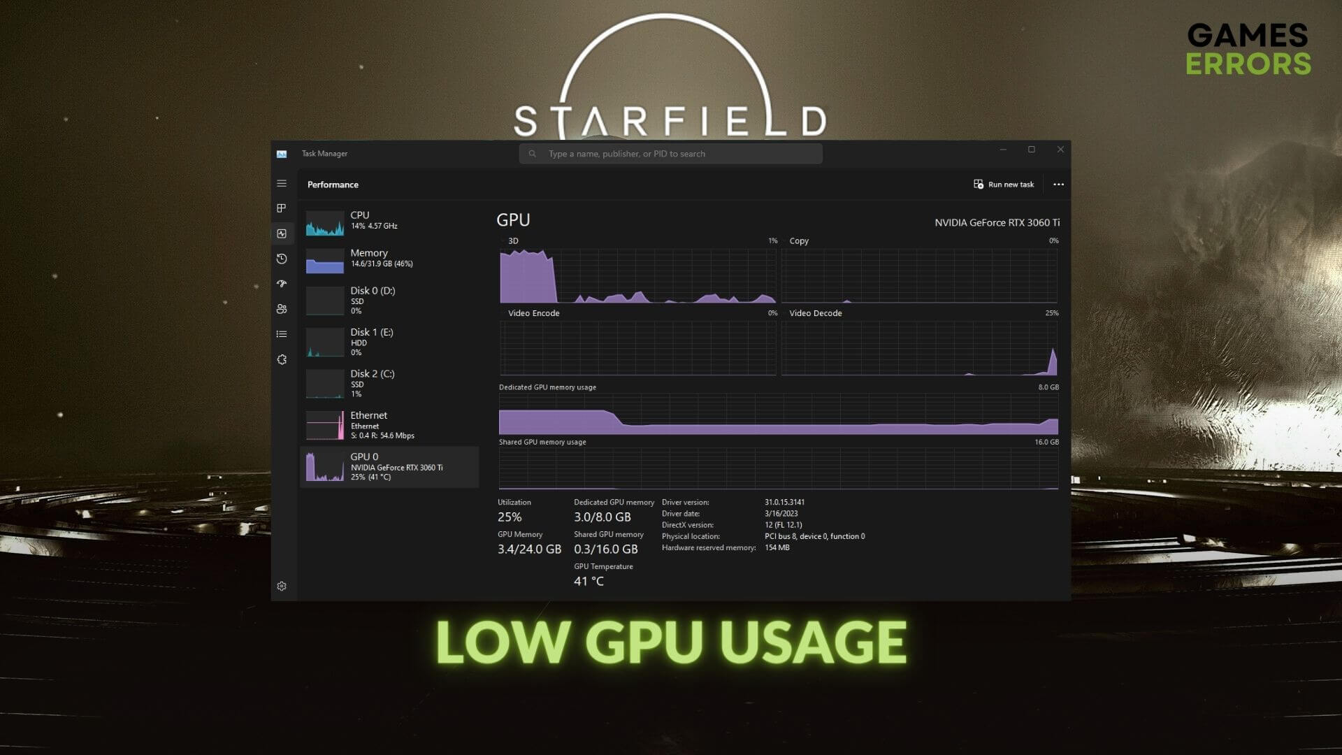 Starfield Low GPU Usage How to Quickly Fix This Issue