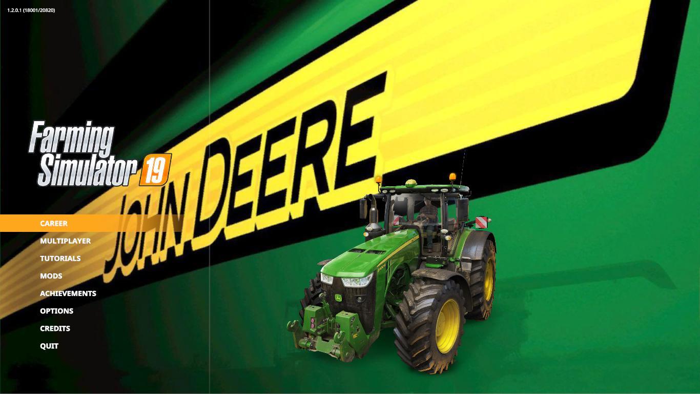 FS19 JOHN DEERE MENU BACKGROUND V1.0 » FS19, FS17, ETS