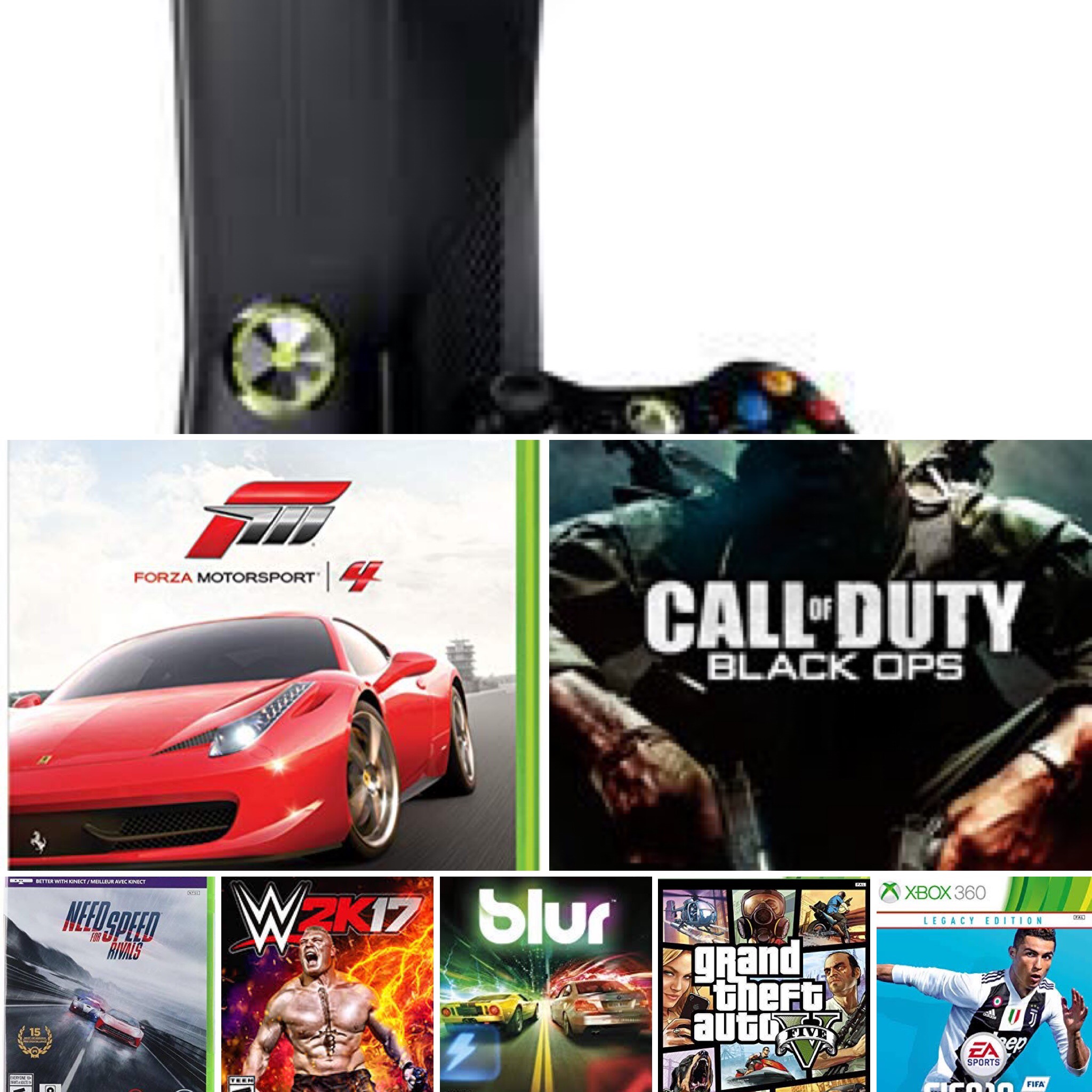 Xbox 360 K 250GB, With Unlimited Games 6 Months Warranty Games N Gadget