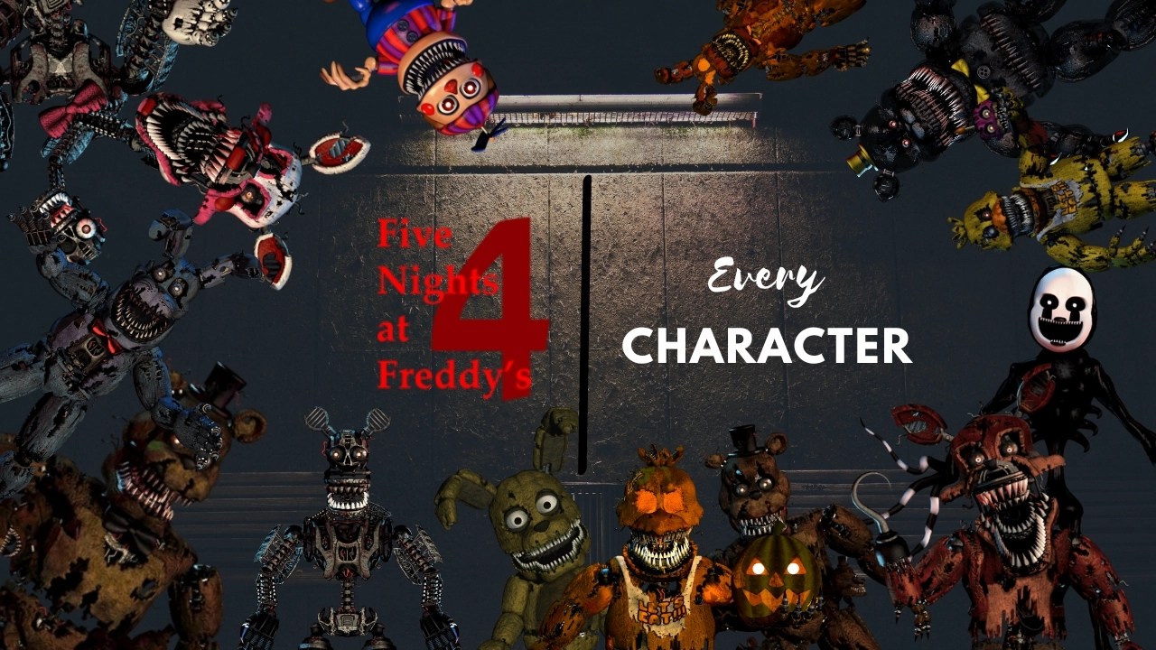 FNaF 4 Characters List Names & Pictures GamesRoid